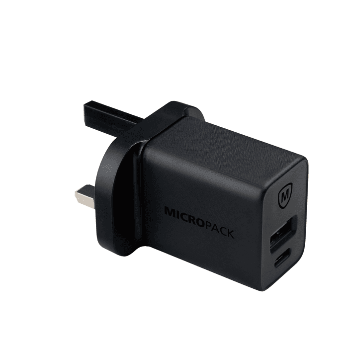 Micropack 20W Dual Ports Wall Charger UK Plug